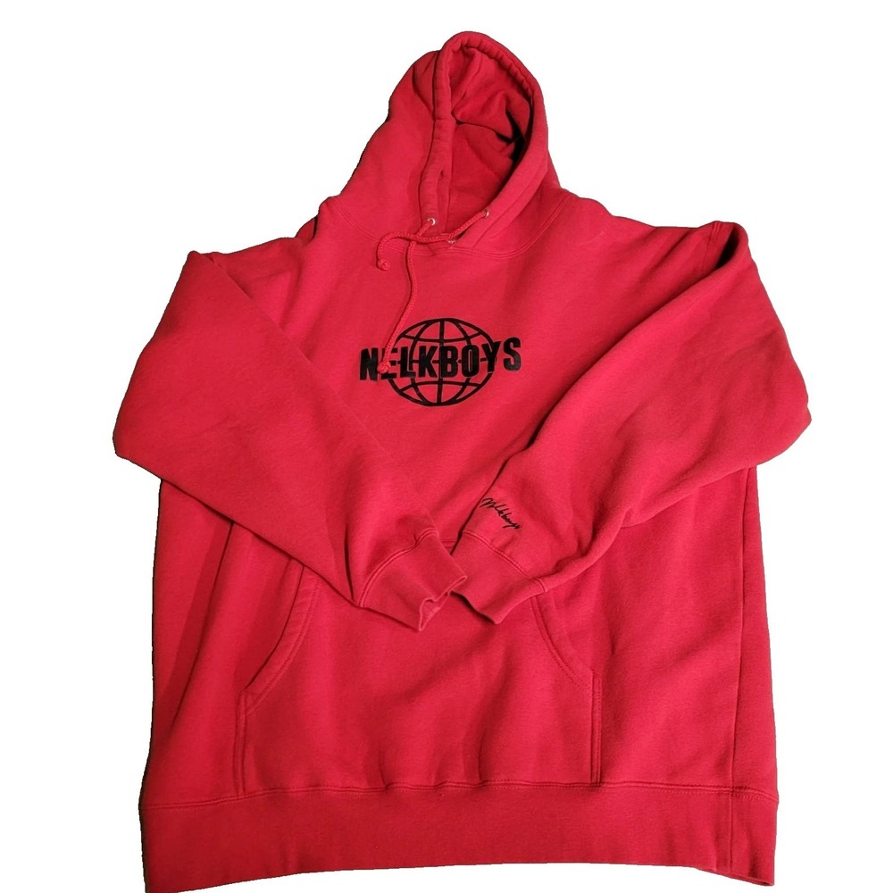 Independent Trading Co Nelk Boys Red Heavy Hoodie Sweatshirt IND4000 Size: XL